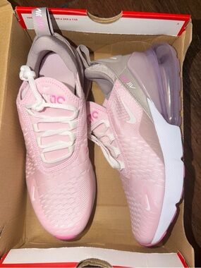 Size 6 Youth / 7.5 Women's Nike Air Max 270 BG Sneakers IB4435-663 Pink Foam